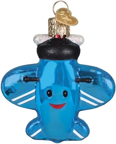 Old World Christmas Misfit Plane Tree Ornament