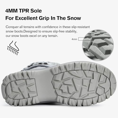 ALEADER Womens Winter Snow Boots | Waterproof Shell | Duck Boots