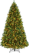 Yaheetech 9ft Pre-lit Christmas Tree with 850 Warm White Lights, Green