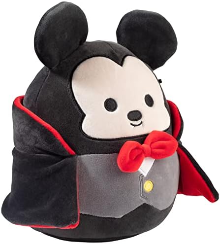 Squishmallows 8" Vampire Mickey Mouse - Official Kellytoy Disney Halloween Plush - Cute Stuffed Animal - Great Gift for Kids