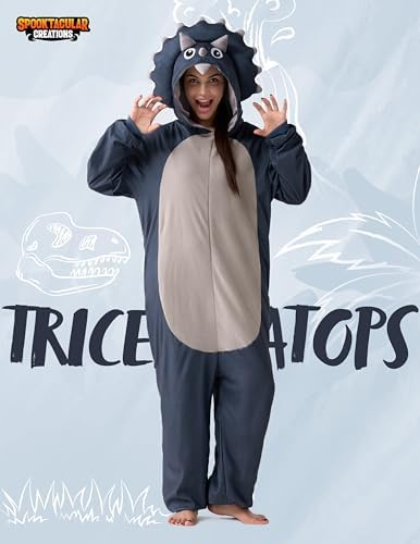Spooktacular Creations Halloween Dalmatian Dragon Cow Costume, Animal Costume Hooded Jumpsuit for Halloween Cosplay Party