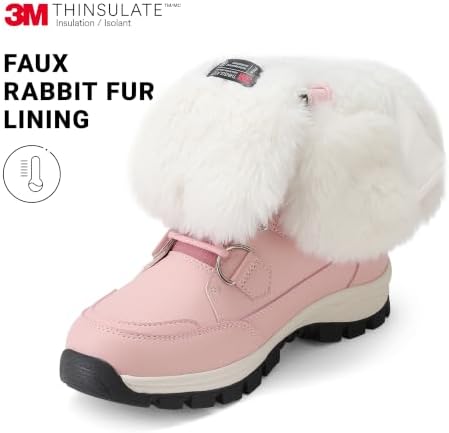 DREAM PAIRS Women's Waterproof Mid Calf Snow Boots