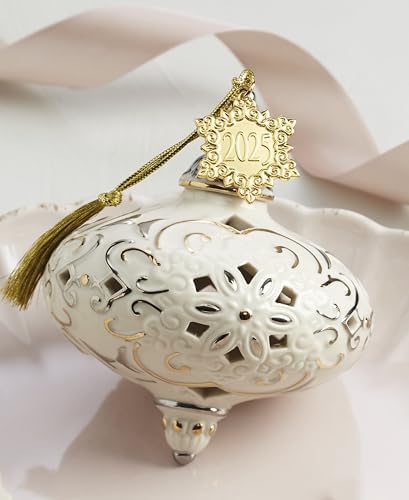 Lenox 2025 Annual Christmas Porcelain Hanging Ornament