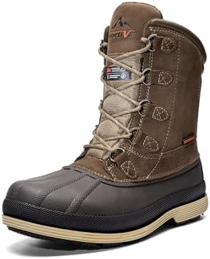 NORTIV 8 Men's Waterproof Winter Snow Boots