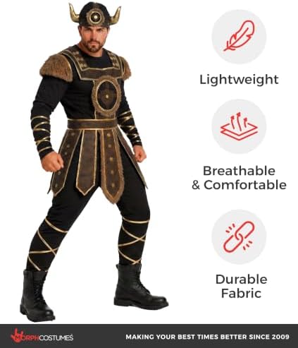 Morph Viking Costume Men, Halloween Costumes for Men