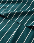 Christmas Sheet Set, Pine Stripe, Holiday Xmas Bedding Set - Twin Size