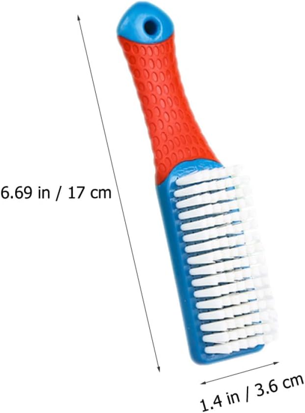 6pcs Shoe Washing Brush Set with Hard Bristles, Sturdy Plastic Scrub Brushes for Laundry and Clothes Cleaning, Multi-Purpose Tools for Household Use
