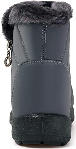 Eagsouni Snow Boots for Women Winter Waterproof Warm Zip Ankle Boots