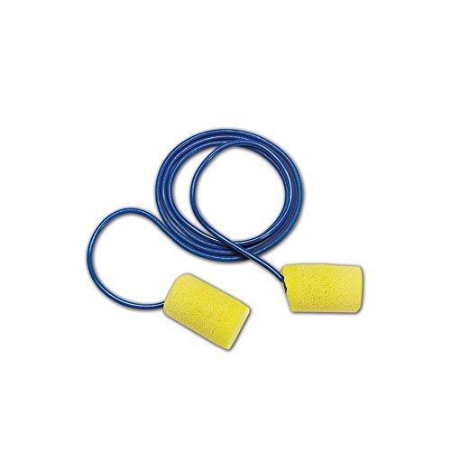 E-A-R by 3M 10080529110012 3M EAR 311-1101 Classic Regular Corded Disposable Foam Earplugs, Blue , One Size Fits All (Pack of 1600)