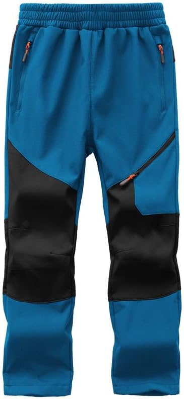 Kids Winter Pants Boys Snow Trousers Waterproof Fleece Lined