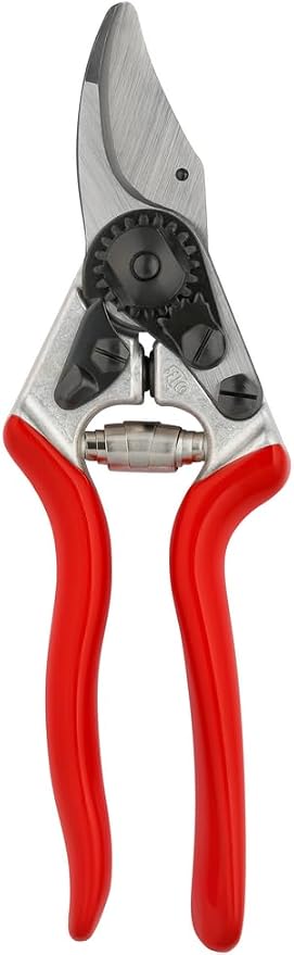 Felco F6 Pruning Shears – 7.7" Swiss-Made Garden Clippers for Medium Hands | Hand Pruners for Gardening | Garden Tool Cutter with Precision Bypass Blade, Forged Aluminum Handles, Replaceable Parts