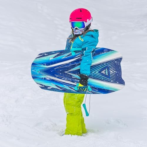 Artikfun 36in Winter Foam Snow Sled with Tow Rope and Handles