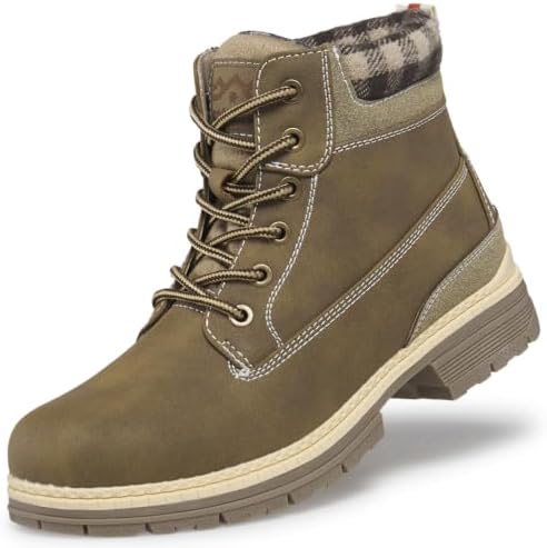 COTTIMO Women's Waterproof Hiking Snow Winter Boots