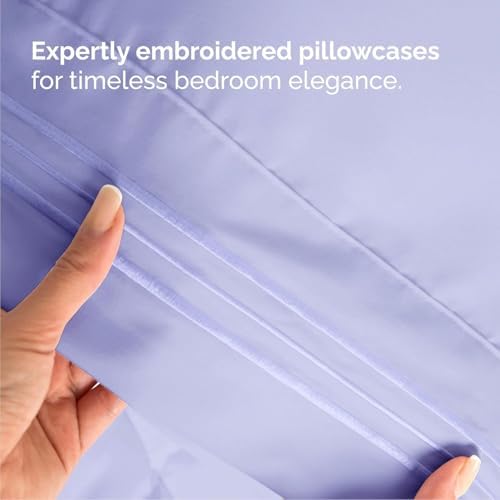 Cal King Size 4 Piece Sheet Set - Breathable & Cooling Sheets - Lavender