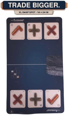 Stormberry SWAP SPOT XL Squishy Trading Mat 14x24, Fossil Field