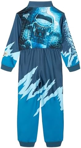 Monster Jam French Terry Racing Zip Up Coverall Infant to Big Kid Grave Digger El Toro Loco Megalodon