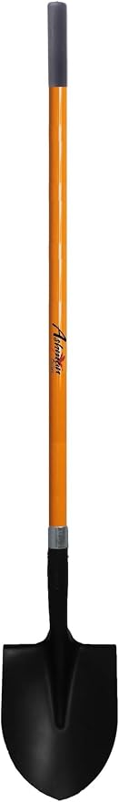 Ashman HeavyDuty Digging Shovel (1 Pack) 47-Inch Lond Handle with Trenching Blade and durable Handle - Ideal for Garden, Landscaping, Construction, Masonry - Perfect for Digging Soil, Dirt, and Gravel