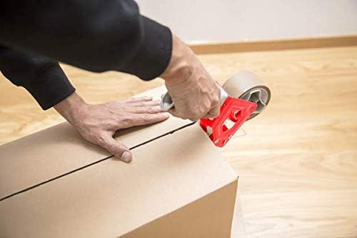 APQ Industrial Packing Tape Dispenser for 2" Tape. Side Loading Tape Gun. Heavy Duty Hand Tape Gun. Lightweight and Portable for Commercial Packaging, Shipping, Moving, Carton and Box Sealing.