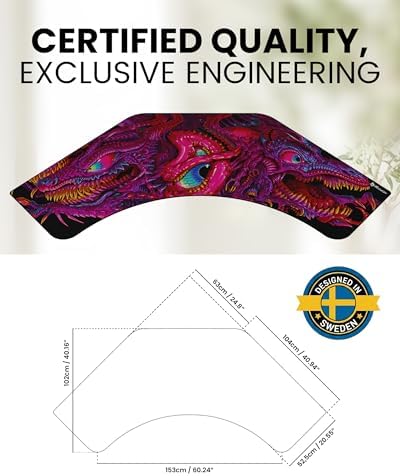 Arozzi Arena Angelo Gaming Desk Pad Crawling Chaos