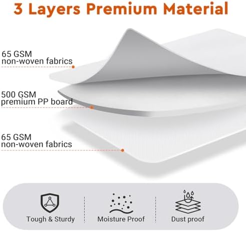StorageTastic 2 Pack Bed Sheet Closet Organizers and Storage,Sturdy Foldable Storage Containers with Window and Label,Storage and Organization for Bedding Sheets,Duvet Covers,Blankets (White)