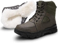 Men’s Shearling Lined Waterproof Leather Snow Boots