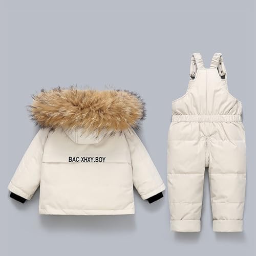 Toddler Heavyweight 2 Piece Snowsuit Girls Boys Bib Overalls Puffer Jackets