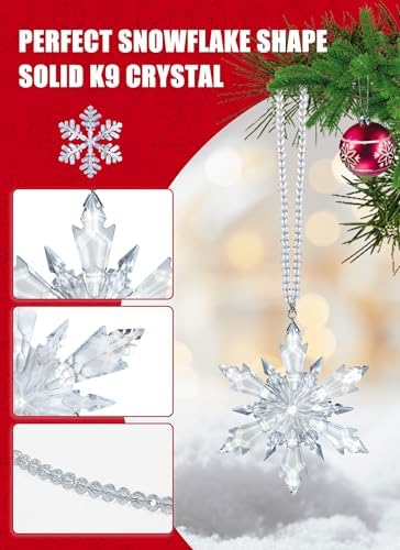 2026 Crystal Snowflake Ornament 2-Pack