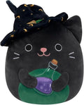 Squishmallows 16 Inch Cleo The Cat with Witch Hat and Potion - Officially Licensed Kellytoy Plush - Collectible Soft & Squishy Stuffed Animal Toy - Add to Your Halloween Squad - Gift for Kids