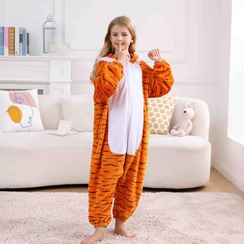SimZoo Kids Animal Onesie Pajamas Halloween Costumes Cosplay 4-13Y