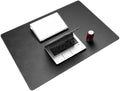CENNBIE 39.4" x 27.5" Leather Desk Mat,Computer Mouse Pad XXL (Black)