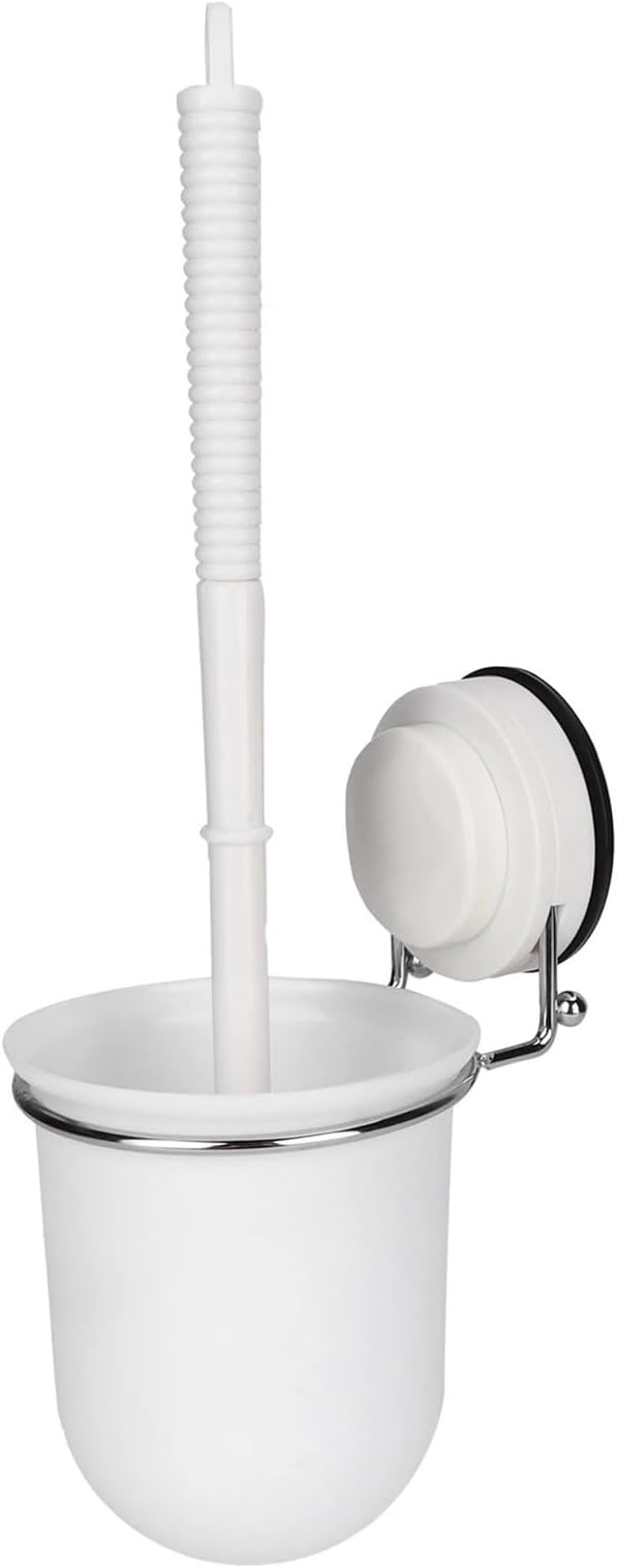 Toilet Brush and Holder Set Toilet Plunger and Bowl Brush Wide Brush Distance Toilet Scrub Brush for Family Bathrooms Cleaning