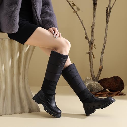 Women's Snow Boots Knee High Warm Winter Shoes