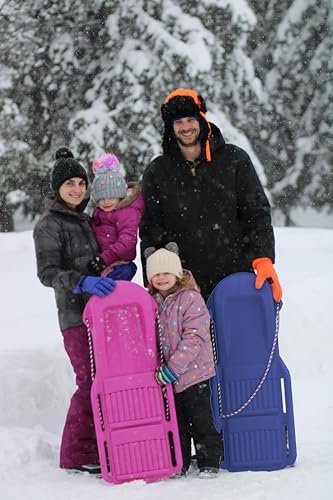 The Original Retro Racer Snow Sled by Confer Plastics, Durable Design for All Ages, Made in USA. Available in Single or 2 Pack