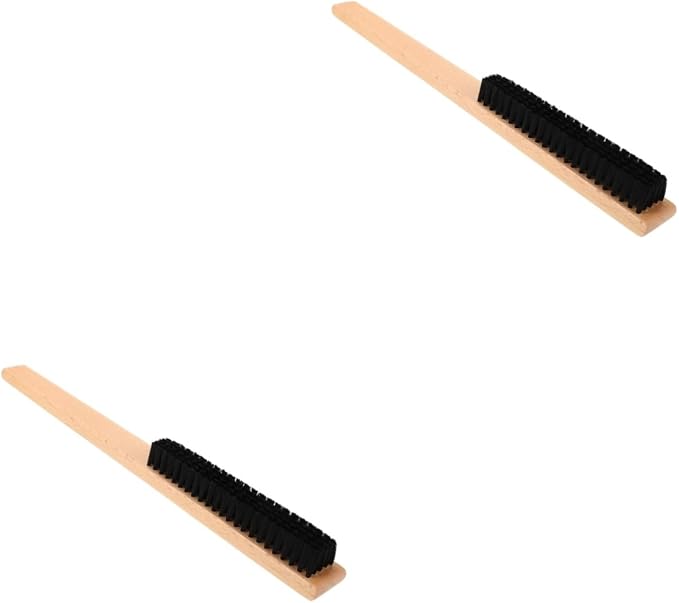 BESTYASH 2pcs Bristle Lint Removing Brush for Clothes Gentle Cleaning Tool Supple Bristles for Woolen Garments Coats and Blankets Convenient Hanging Design for Home Use