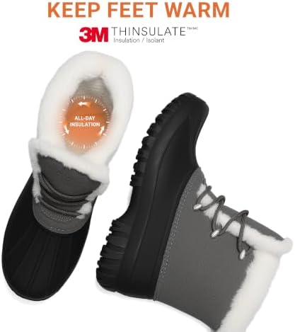 DREAM PAIRS Women's Winter Duck Snow Boots