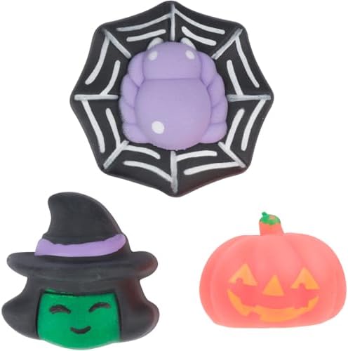 Pop & Squish Halloween Duo | Halloween Pop-Its , Halloween Squishies – Non-Candy Sensory Toys for Kids – Party Favors, Trick-or-Treat, Classroom Gifts