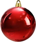 Threan 10 Inch Large Red Shiny Christmas Ball Ornaments for Christmas Tree