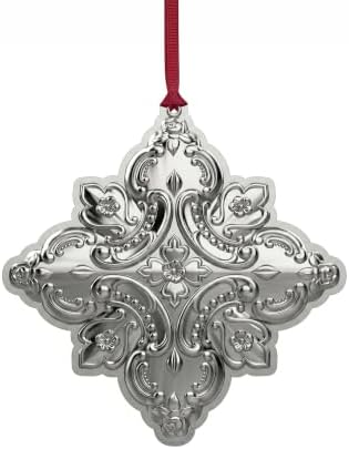 Wallace Sterling Silver Grande Baroque Snowflake Ornament 2026-29th Edition Annual Collectible, Handcrafted in USA, Comes with Gift Box, Ribbon and Velvet Pouch