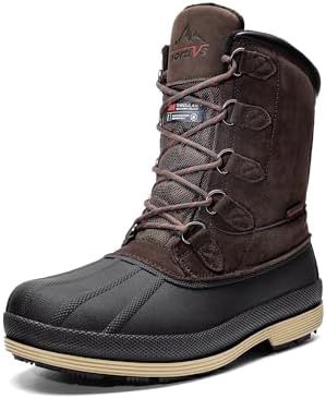 NORTIV 8 Men's Waterproof Winter Snow Boots