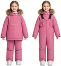 2 Piece Ski Suit for Toddler Kids Snowsuit Snow Parka Jacket and Snow Bibs