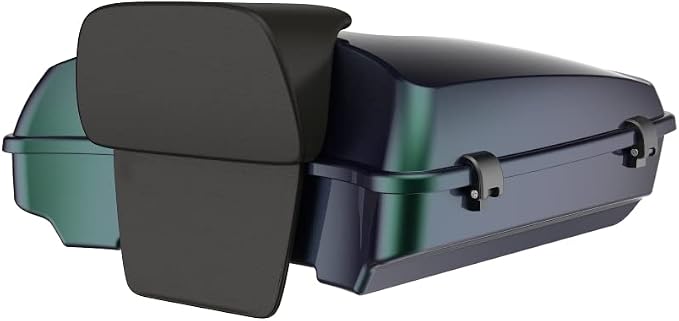 Advanblack Road Glide Tour Trunk Pack Snake Venom Razor Tour Trunk Pack Backrest Pad for '97-'25 Harley Touring Road King Street Glide Electra Glide CVO models