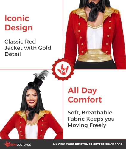 fun shack, Ringmaster Costume With Prop, Halloween Costumes for Women