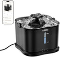 EGFKI EG-9 Smart Cat Water Fountain, 3.6L/121oz Automatic Cat Fountain with APP Control & 2.4GHz WiFi, Smart Hydration Tracking & Alerts, 20dB Ultra Quiet, Stainless Steel Tray, Easy to Clean,Black