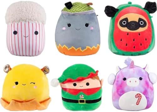 Squishmallows Mystery 10" & 8" 3-Squish Value Pack - Get a Large & Two Small Jazwares Plush for Less - Collectible Soft & Squishy Stuffed Animal Toy - Gift Set for Kids, Girls & Boys