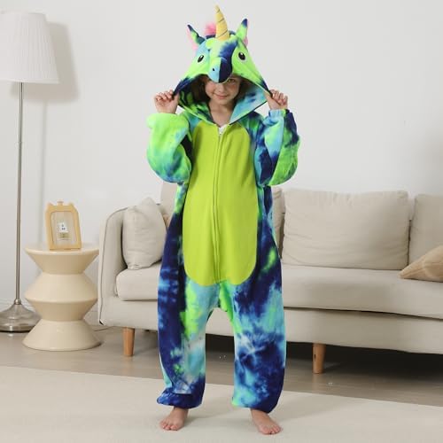 One Piece Pajamas Animal Kids Onesie, Animal Pajamas Halloween Cosplay Costume for Girls Boys