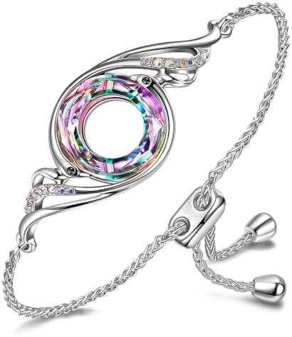 Kate Lynn Rise From the Ashes Phoenix Bracelet for Women, Adjustable Slider