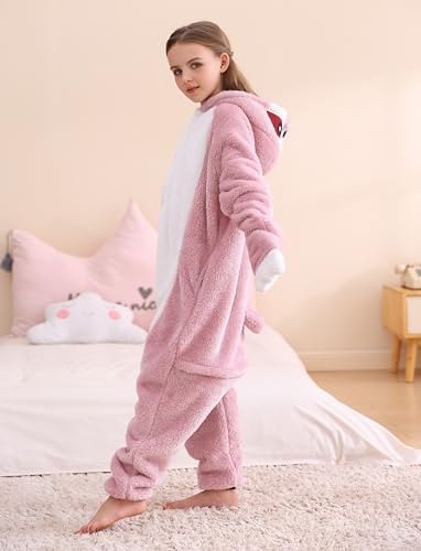 SimZoo Kids Animal Onesie Pajamas Halloween Costumes Cosplay 4-13Y