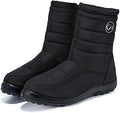 Alicegana Womens Winter Snow Boots for Women Waterproof Warm Fur Lining Mid Calf Boots with Zipper Comfortable Outdoor Shoes