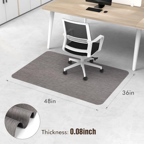 Blvornl Office Chair Mat for Hardwood Floors, Anti-Slip PVC, 36 x 48 Inch