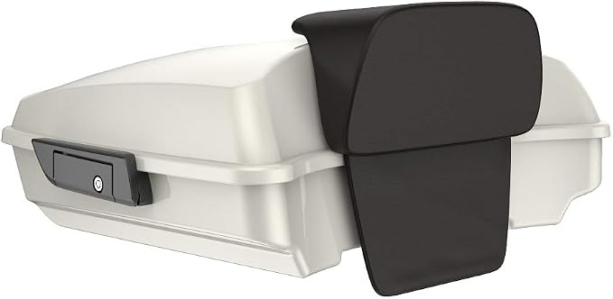 Advanblack Road Glide Tour Trunk Pack Bonneville Salt Pearl Razor Tour Trunk Pack Backrest Pad for '97-'25 Harley Touring Road King Street Glide Electra Glide CVO models
